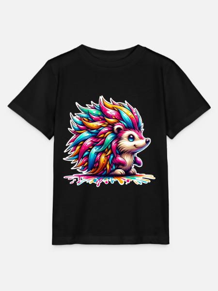 Igel Bunt - Stanley/Stella Kinder T-Shirt MINI CREATOR - Schwarz