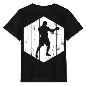 Croquis du boxeur - T-shirt bio MINI CREATOR Stanley/Stella Enfant - noir - Devant - Mikhail (115cm)
