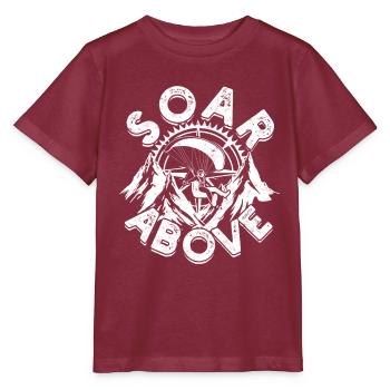 Paragliding Paraglider Glider Soar Above - Stanley/Stella MINI CREATOR Kids’ T-Shirt - burgundy - Front - Kain (125cm)