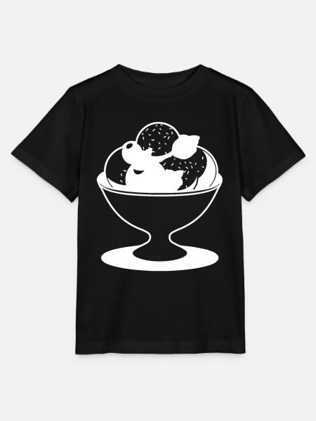 Eisbecher Zeichnung - Stanley/Stella Kinder T-Shirt MINI CREATOR  - Schwarz