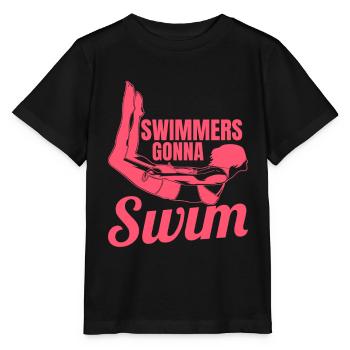 Swimmer - Stanley/Stella MINI CREATOR Kids’ T-Shirt - black - Front - Mikhail (115cm)