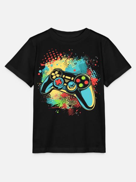 Gamepad - Stanley/Stella Kinder T-Shirt MINI CREATOR - Schwarz