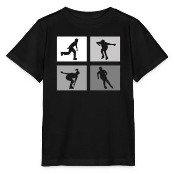 Inline-Skating Rollerskates Inline-Skater - Stanley/Stella MINI CREATOR Kids’ T-Shirt - black - Front - Mikhail (115cm)