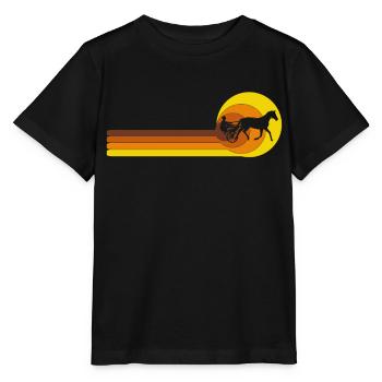 Trotting Horse, Trotting Racing, Equestrian Sports, Horses - Stanley/Stella MINI CREATOR Kids’ T-Shirt - black - Front - Mikhail (115cm)