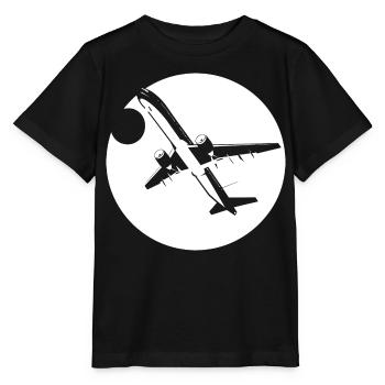 Dessin d’aviateur - T-shirt bio MINI CREATOR Stanley/Stella Enfant - noir - Devant - Mikhail (115cm)