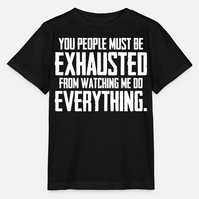 Ihr Leute müsst erschöpft sein - Stanley/Stella Kinder T-Shirt MINI CREATOR  - Schwarz