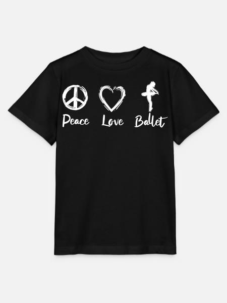 Peace Love Ballet - Stanley/Stella Kinder T-Shirt MINI CREATOR - Schwarz