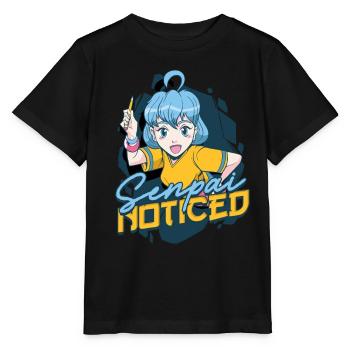 Anime Senpai remarqué - T-shirt bio MINI CREATOR Stanley/Stella Enfant - noir - Devant - Mikhail (115cm)