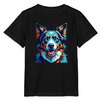 Carpathian Shepherd Dog Breed Cartoon Kawaii - Stanley/Stella MINI CREATOR Kids’ T-Shirt - black - Front - Mikhail (115cm)