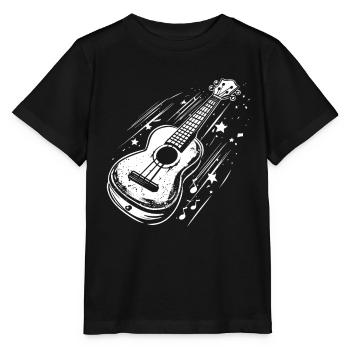 Ukulélé - T-shirt bio MINI CREATOR Stanley/Stella Enfant - noir - Devant - Mikhail (115cm)