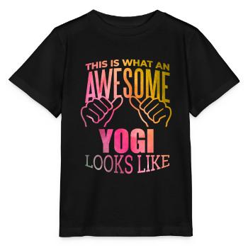 Yoga Yoga Yoga - Stanley/Stella MINI CREATOR Kids’ T-Shirt - black - Front - Mikhail (115cm)