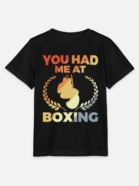 You Had Me At Boxing - Stanley/Stella Kinder T-Shirt MINI CREATOR - Schwarz