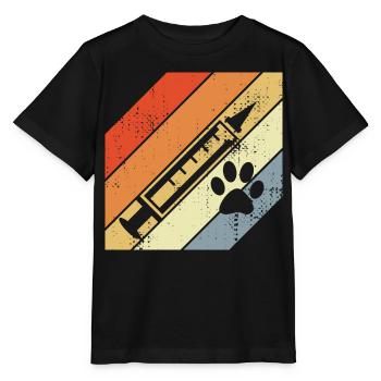 Retro Spritze - Stanley/Stella Kinder T-Shirt MINI CREATOR  - Schwarz - Vorne - Mikhail (115cm)