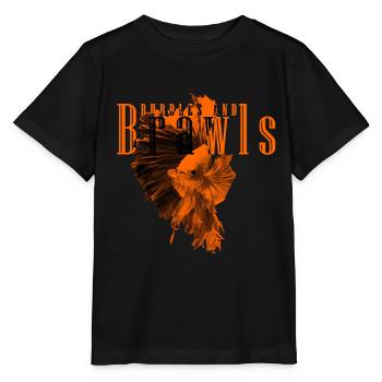 Bulles De Poisson Betta Et Bagarres - T-shirt bio MINI CREATOR Stanley/Stella Enfant - noir - Devant - Mikhail (115cm)