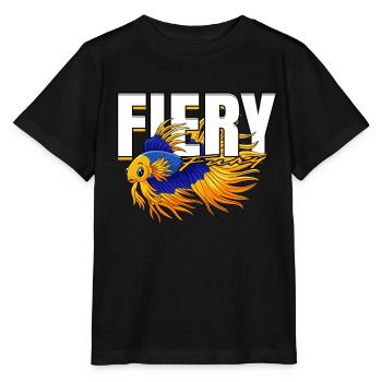 Poisson Betta Siamois Betta Fureur ardente - T-shirt bio MINI CREATOR Stanley/Stella Enfant - noir - Devant - Mikhail (115cm)