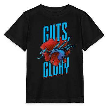 Poisson Betta Betta Guts Gills Glory - T-shirt bio MINI CREATOR Stanley/Stella Enfant - noir - Devant - Mikhail (115cm)