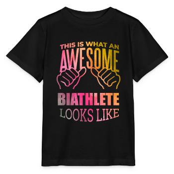 Biathlon - Stanley/Stella Kinder T-Shirt MINI CREATOR  - Schwarz - Vorne - Mikhail (115cm)