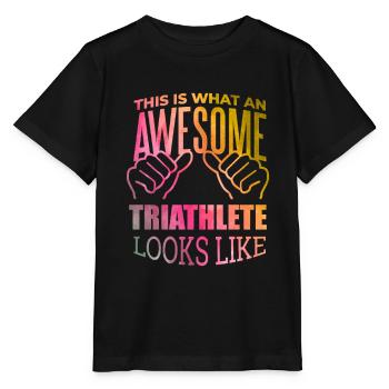Triathlon Triathlon Triathlon - T-shirt bio MINI CREATOR Stanley/Stella Enfant - noir - Devant - Mikhail (115cm)