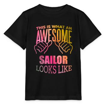 Sailing Sailing Sailing - Stanley/Stella MINI CREATOR Kids’ T-Shirt - black - Front - Mikhail (115cm)