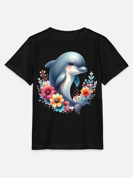 Delfin - Stanley/Stella Kinder T-Shirt MINI CREATOR - Schwarz