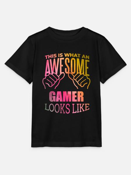 Gamer Gamer Gamer - Stanley/Stella T-shirt MINI CREATOR til børn - sort