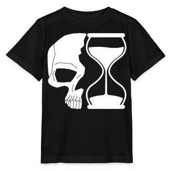 Death and time - Stanley/Stella MINI CREATOR Kids’ T-Shirt - black - Front - Mikhail (115cm)