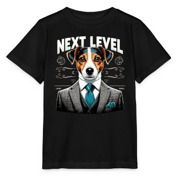 Jack Russell Terrier Suit Next Level Gift - Stanley/Stella MINI CREATOR Kids’ T-Shirt - black - Front - Mikhail (115cm)