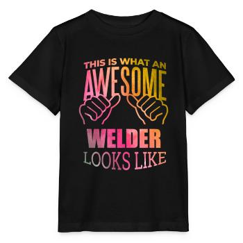 Schweißer Schweißer Schweißer Schweißer - Stanley/Stella Kinder T-Shirt MINI CREATOR  - Schwarz - Vorne - Mikhail (115cm)