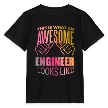 Engineering Engineering Engineering - Stanley/Stella MINI CREATOR Kids’ T-Shirt - black - Front - Mikhail (115cm)