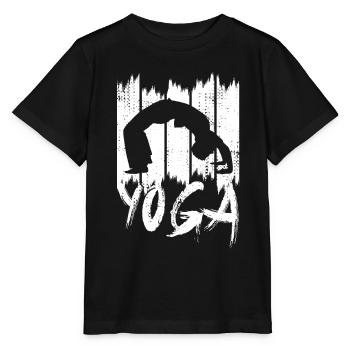Yoga Pose - T-shirt bio MINI CREATOR Stanley/Stella Enfant - noir - Devant - Mikhail (115cm)