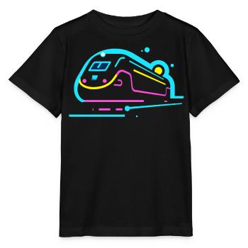 Train Comic Look - Stanley/Stella MINI CREATOR Kids’ T-Shirt - black - Front - Mikhail (115cm)