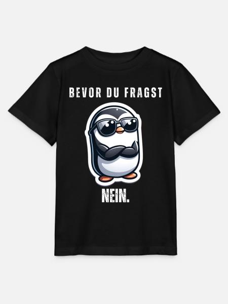 Bevor du fragst: Nein - Stanley/Stella Kinder T-Shirt MINI CREATOR  - Schwarz