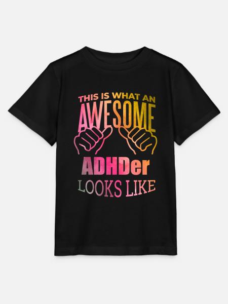 ADHD ADHD ADHD - T-shirt MINI CREATOR barn från Stanley/Stella - svart