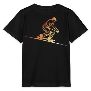 Skateboarding Retro Style - Stanley/Stella MINI CREATOR Kids’ T-Shirt - black - Front - Mikhail (115cm)
