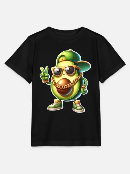 Avocado Cool - Stanley/Stella Kinder T-Shirt MINI CREATOR - Schwarz