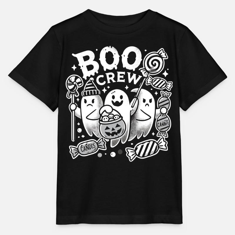 Boo Crew : Raid de bonbons effrayants - T-shirt bio MINI CREATOR Stanley/Stella Enfant - noir