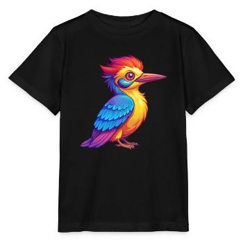 Pic Personnage De Dessin Animé Kawaii Coloré - T-shirt bio MINI CREATOR Stanley/Stella Enfant - noir - Devant - Mikhail (115cm)
