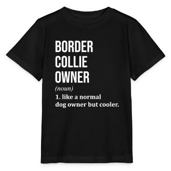 Border Collie Border Collie Border Collie - T-shirt bio MINI CREATOR Stanley/Stella Enfant - noir - Devant - Mikhail (115cm)