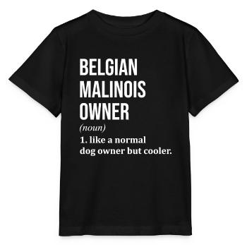 Malinois belge Malinois belge - T-shirt bio MINI CREATOR Stanley/Stella Enfant - noir - Devant - Mikhail (115cm)