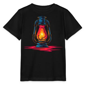 Laterne Steamwave - Stanley/Stella Kinder T-Shirt MINI CREATOR  - Schwarz - Vorne - Mikhail (115cm)