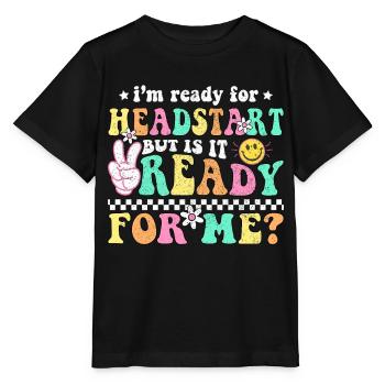 Groovy Zurück zur Schule Vorsprung StartseiteSchulleiter - Stanley/Stella Kinder T-Shirt MINI CREATOR  - Schwarz - Vorne - Mikhail (115cm)