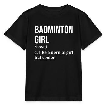 Badminton Badminton Badminton - Stanley/Stella MINI CREATOR Kids’ T-Shirt - black - Front - Mikhail (115cm)