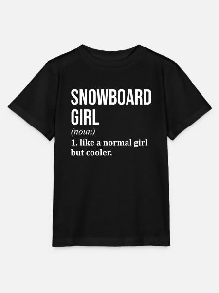 Snowboard Snowboard Snowboard - Stanley/Stella Kinder T-Shirt MINI CREATOR  - Schwarz