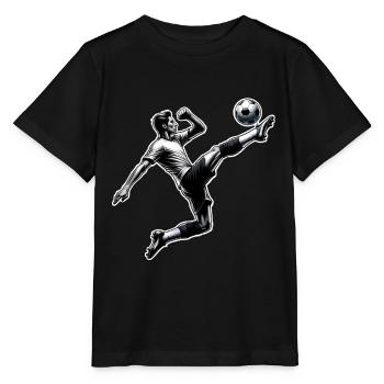 Football - T-shirt bio MINI CREATOR Stanley/Stella Enfant - noir - Devant - Mikhail (115cm)