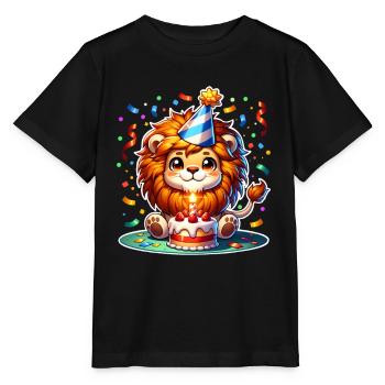 Confettis d’anniversaire Leo - T-shirt bio MINI CREATOR Stanley/Stella Enfant - noir - Devant - Mikhail (115cm)