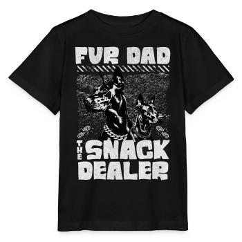 Pelz Papa Der Imbiss Händler Dobermann Hund Liebhaber - Stanley/Stella Kinder T-Shirt MINI CREATOR  - Schwarz - Vorne - Mikhail (115cm)