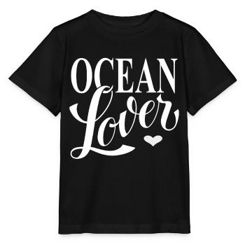 Ocean Lover - Designed by KissingLetters - Stanley/Stella Kinder T-Shirt MINI CREATOR  - Schwarz - Vorne - Mikhail (115cm)