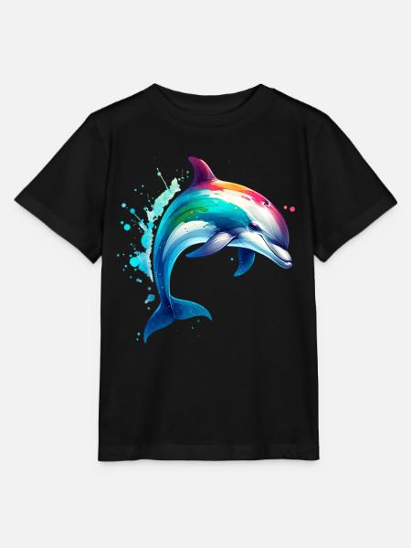 Delfin - Stanley/Stella Kinder T-Shirt MINI CREATOR  - Schwarz