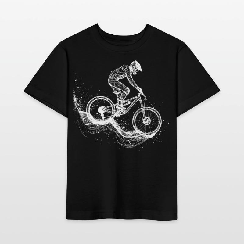 Mountainbiking Zeichnung Stanley/Stella Kinder T-Shirt MINI CREATOR 