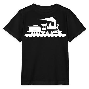 Railway Drawing - Stanley/Stella MINI CREATOR Kids’ T-Shirt - black - Front - Mikhail (115cm)